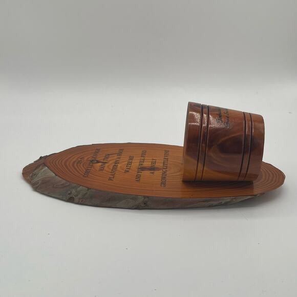 Great Smokey Mtns Wood Vine Planter from Forbidden Caverns Rustic Polished Wall - Picture 6 of 11